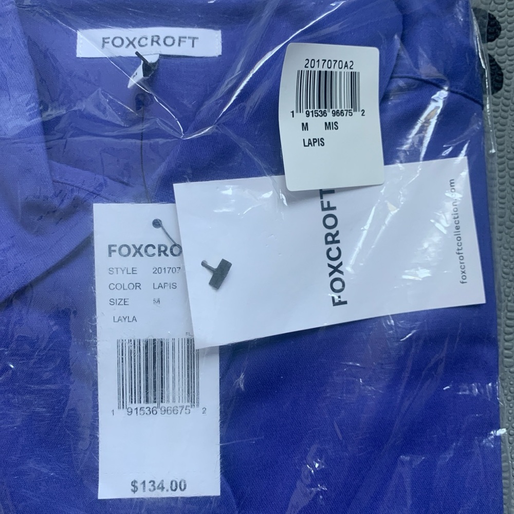 Foxcroft Royal Blue Blouse